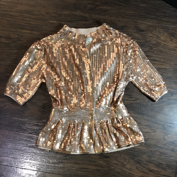 short sleeve sequin jacket